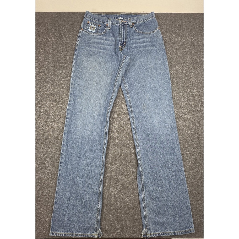 Cinch Jeans Mens 33x36 White Label Straight Western Cowboy Rodeo Ranch Read!